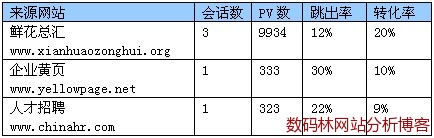 其他网站来源分析