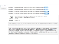 Windows 10 v1903简体中文官方ISO镜像